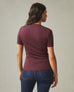 Women's Luxe Rib Crew Tee - Fresh Plum